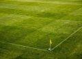 white and black soccer ball on side of green grass field during daytime