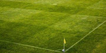 white and black soccer ball on side of green grass field during daytime