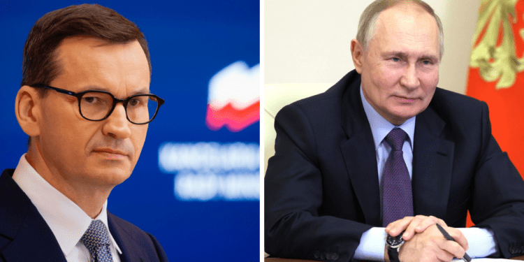 Polish PM Morawiecki and Russian President Putin