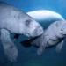 Extremely rare baby Caribbean manatee born in Poland