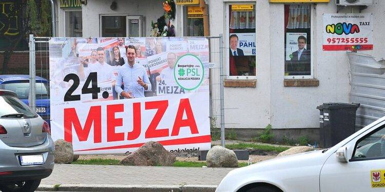 Polish election banner