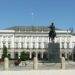 krakow suburb, the presidential palace, a statue of poniatowski