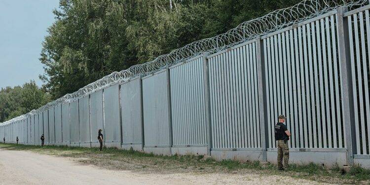 Barrier on Polish-Belarusan border/gov.pl