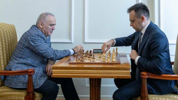 Chess and Diplomacy: Garry Kasparov Meets with Polish Finance Minister Andrzej Domański
