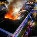 Massive Fire Engulfs Warehouse in Gdańsk Port