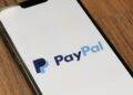 a phone with a pay pay logo on it