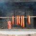 smoking, sausage, food, rural, grill