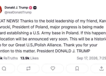 Trump says permanent US Army base in Poland is moving closer as two sites considered