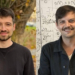 Side-by-side editorial image of the two 2026 Witold Lipski Prize laureates, one photographed outdoors and one in front of handwritten mathematical equations