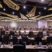 Wide photograph of delegates meeting at the G20 leaders' summit in Johannesburg, South Africa, on 22 November 2025.