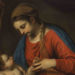 Cropped detail showing the Madonna and Child from a painting attributed to Alessandro Turchi, recovered in Japan and returned to Poland in 2023.
