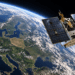 Illustrative MikroGLOB satellite in orbit above Europe