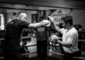 Polish President Karol Nawrocki training on boxing pads with Manny Pacquiao in Manila