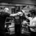 Polish President Karol Nawrocki training on boxing pads with Manny Pacquiao in Manila
