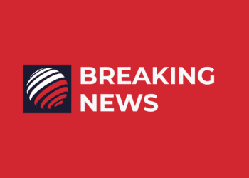Breaking News graphic for Poland-24 coverage of the Ostrołęka school attack