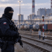 Illustrative image of Polish security personnel guarding critical infrastructure and railway facilities